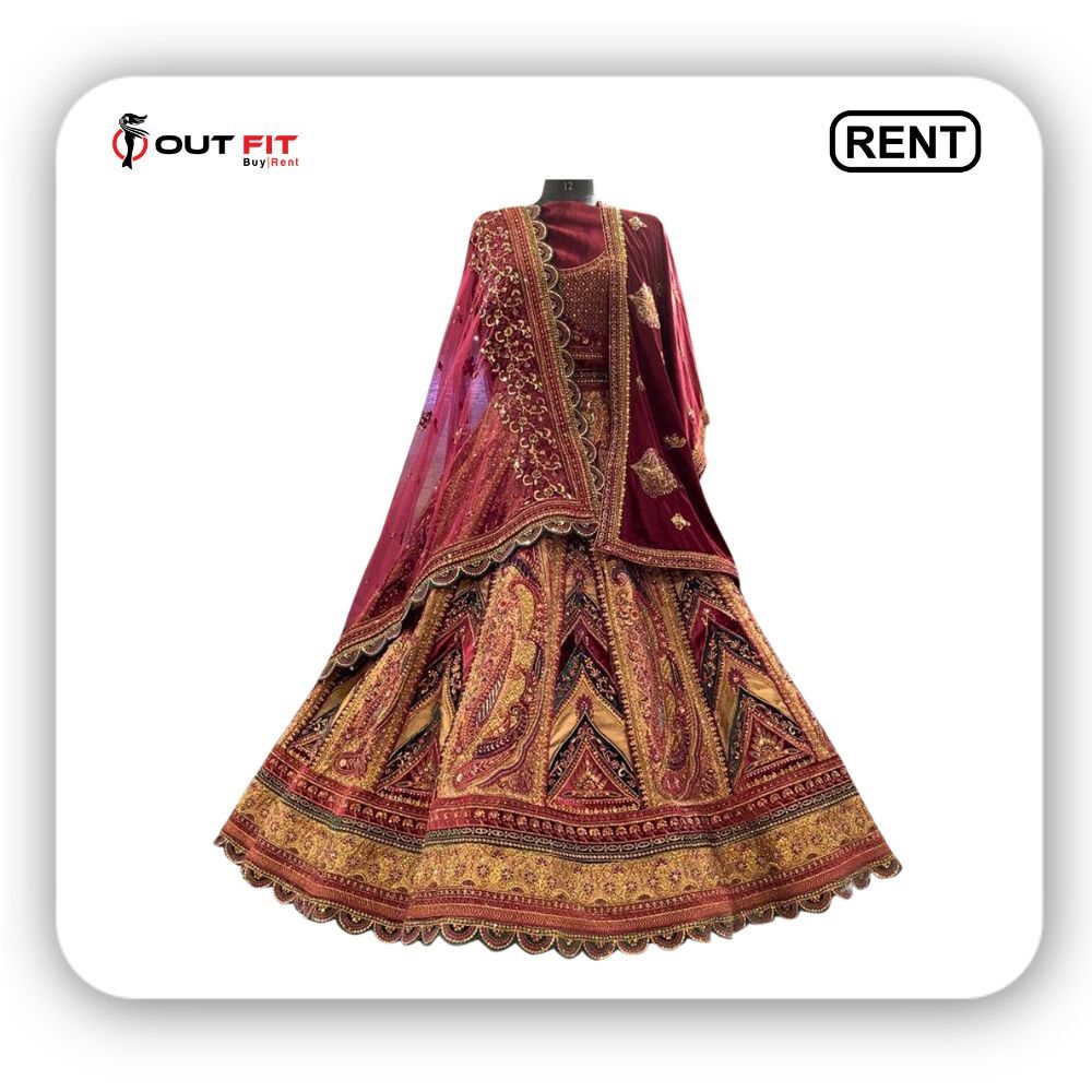 Rental bridal lehenga top